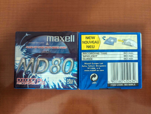 Free - New Sealed maxell MD80 Mini-Disc  in CDs, DVDs & Blu-ray in Whitehorse