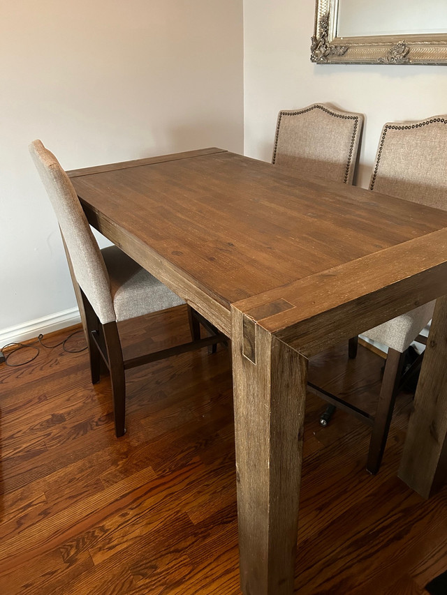 Structube dining table solid acacia wood bar table Hamburg in Dining Tables & Sets in Oshawa / Durham Region