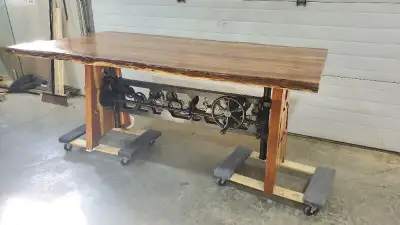 Industrial Style Crank Dining tables Sale!, View more