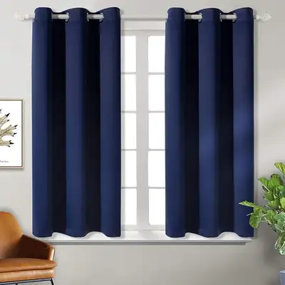 Blackout Navy Blue Curtains, View more