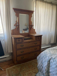Antique dresser with mirror 