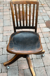Vintage wooden Swiveling chair - Moving Sale!