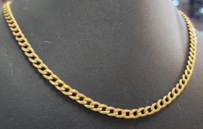 10.755g 18K Yellow Gold Curb Link Necklace Only $1099.99 Plus Tax!! Most Wanted Jewellery & Pawn Sum...