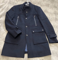 Danie Hechter Paris Blue Peacoat slim fit sz Med