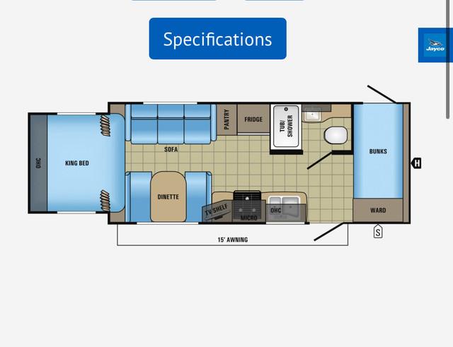 2015 Jayco Jayfeather, sleeps 9, 24 feet! in Travel Trailers & Campers in Burnaby/New Westminster - Image 2