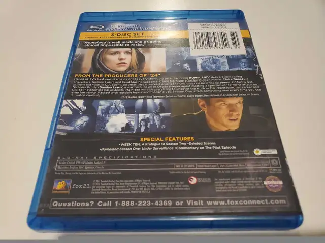 Homeland - The Complete First Season in CDs, DVDs & Blu-ray in West Island - Image 3