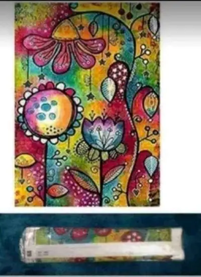 Abstract Flower 40 cm x 50 cm $15 cash and pick up only