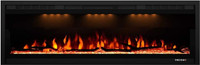 Valuxhome 50 Electric Fireplace, Foyer Electrique, Recessed and