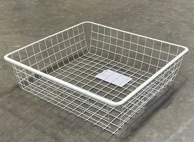 1 New White Ikea JONAXEL Wire basket, white, 50 x 51 x 15cm -$10, View more