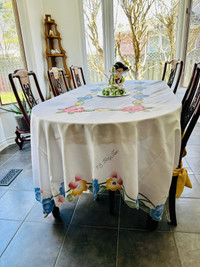 New table cloth made in Italy, just used to take pictures 
