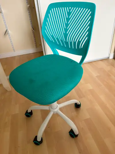 Kid desk chair turquoise, View more