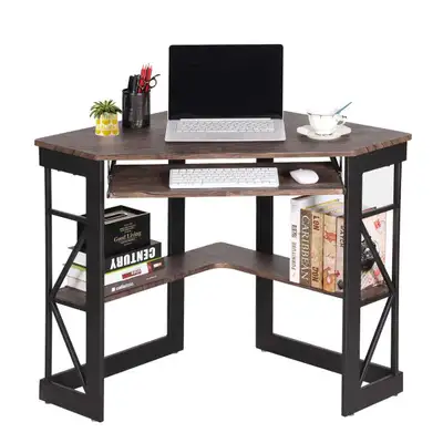 Corner computer desk, View more