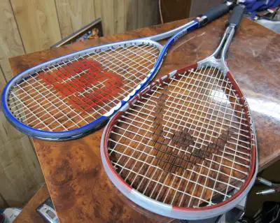 WILSON AND HEAD TITANIUM SQUASH RACKET RACQUET PAIR, View more