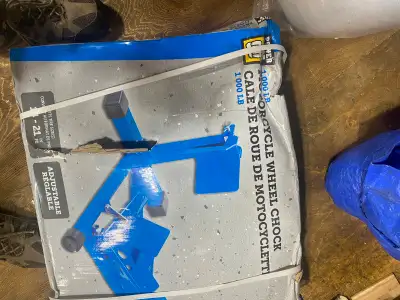 Motorcycle Wheel Chock- 1000 Pounds Rating- $60