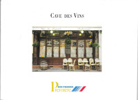 AIR FRANCE PREMIERE Cave Des Vins / Wine Cellar  1991-92 Booklet