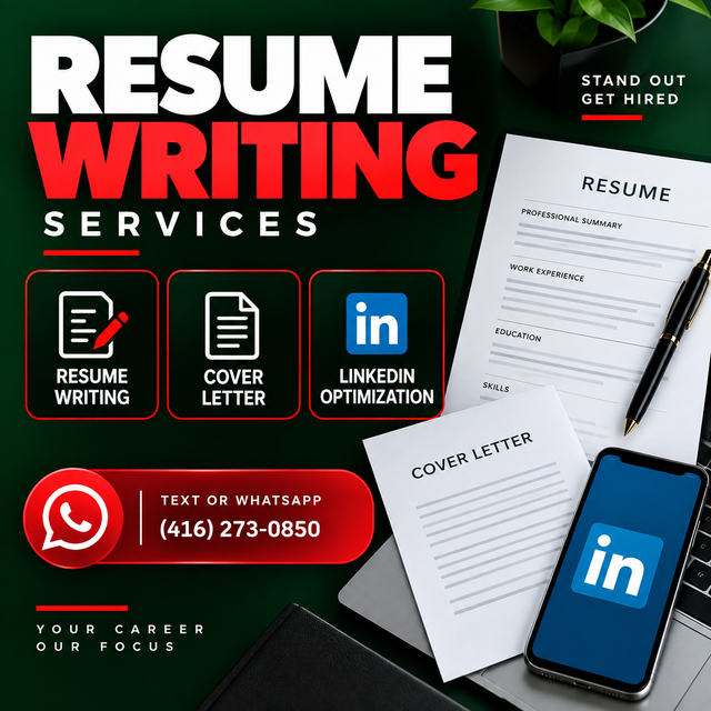 RESUME WRITING SERVICE, COVER LETTER, LINKEDIN OPTIMIZATION HELP