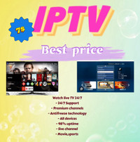 Tv box & All Live Tv, Movies and series available in all devices