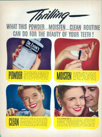 Large 1946 magazine ad for Dr. Lyon’s Tooth Powder