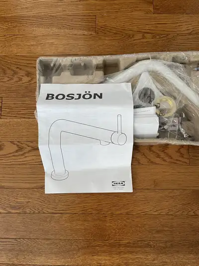 NEW in BOX IKEA BOSJON Kitchen Faucet WHITE, View more