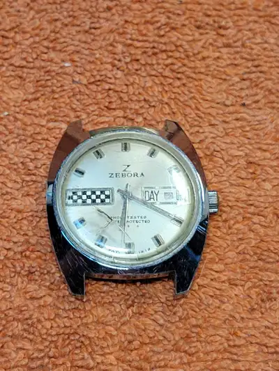Vintage Zebora Watch w/ date as is, View more