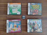 5 nintendo DS games – includes world of zoo