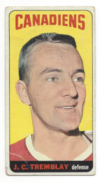 1964-65 Topps Hockey #88 JC Tremblay Montreal Canadiens Tallboys