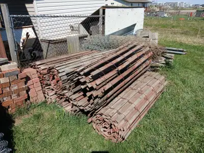 4 ' wooden snow fence, 6 rolls at $50 each
