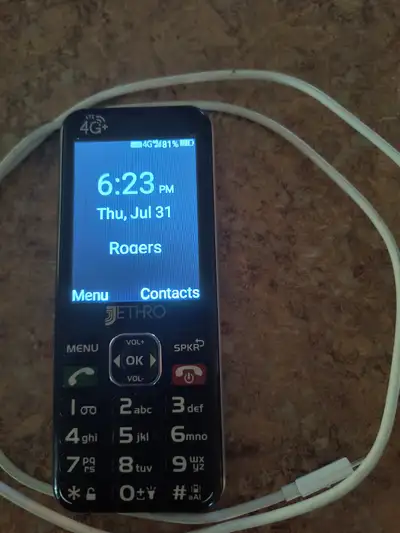 UNLOCK JETHRO SC490 4G SENIOR PHONE---BIG BUTTON---ANY NETWORK, View more