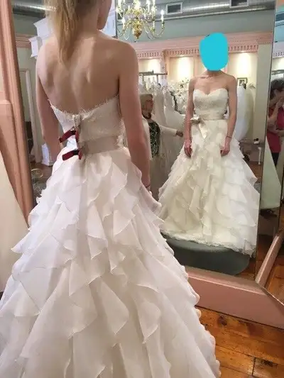 Wedding dress, Paloma Blanca, size 2, originally $2500., View more