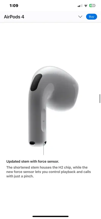 Experience sound like never before with these brand new Apple AirPods 4! Immerse yourself in rich au...