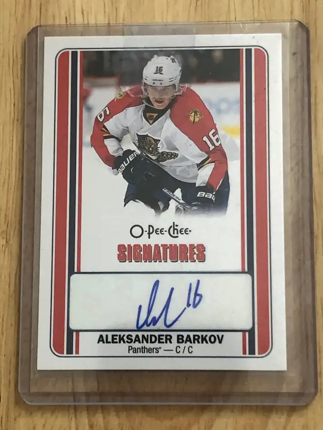 2016/17 O-Pee-Chee Signatures S-AB Aleksander Barkov in Arts & Collectibles in Woodstock - Image 2