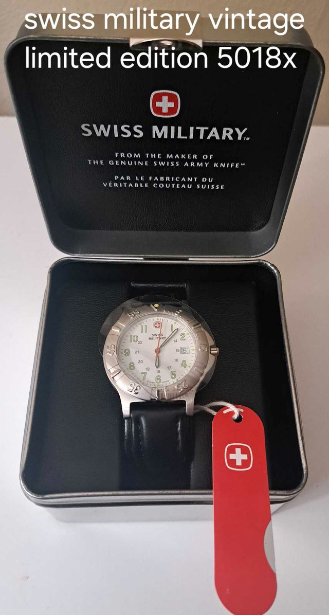 Swiss military watch vintage limited edition 5018x  in Jewellery & Watches in City of Toronto - Image 2