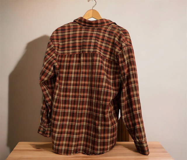 Haggar Flannel Plaid Button Up Shirt in Men's in Winnipeg - Image 2