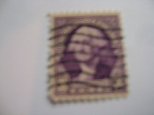 VINTAGE US GEORGE WASHINGTON 3 CENT STAMP - PURPLE - USED in Arts & Collectibles in Windsor Region - Image 2