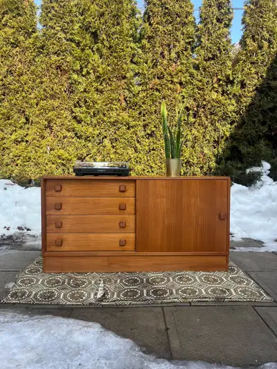 Danish MCM Teak Cabinet / Record Stand, View more