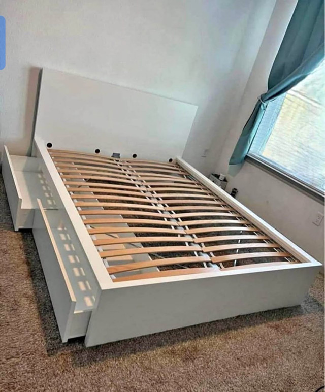 Ikea malm queen size bed frame with mattress  in Beds & Mattresses in City of Toronto