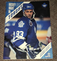 Vintage 1993 Toronto Maple Leafs Game Day Program Doug Gilmour