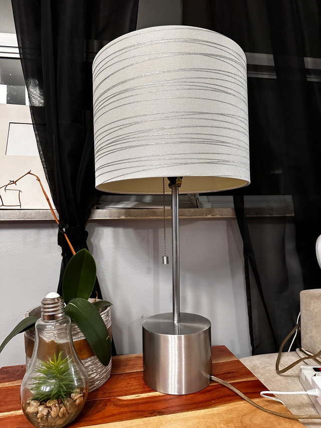 Large Silver Table Lamp | Home Décor & Accents | City of Toronto | Kijiji