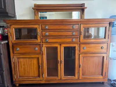 large Wood China Cabinet, View more