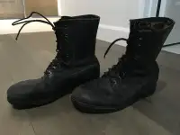 Bottes en cuir leather boots