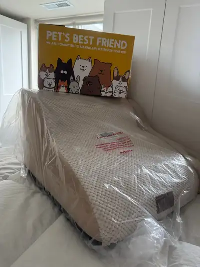 Brand New Dog Steps Box included, Still Sealed in Packaging two step dog steps, 12 inches tall by 19...