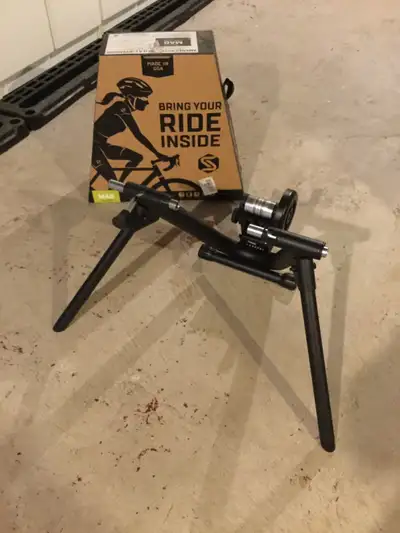 Assembled trainer lets you turn your outdoor bike into an indoor trainer. Used for only a few months...
