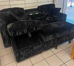 Brand New Black Corduroy Sofa Bed ️  in Couches & Futons in Kingston - Image 3