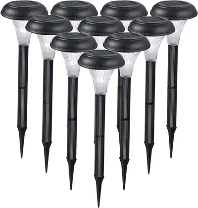 GardenBliss SOLAR GARDEN LIGHTING set of 10, White light NEW, View more