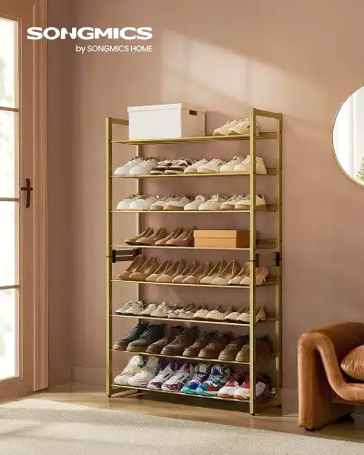 Shoe Rack, 8-Tier Shoe Organizer, Metal Shoe Storage for Garage,, View more