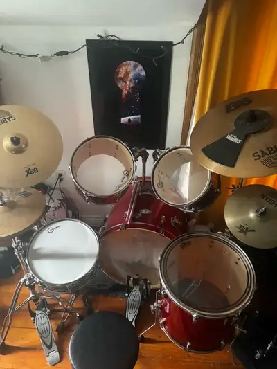 Pearl Vision Red Birch Shell Drum Kit, View more