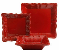 NEW**FIRM* RED or LINEN **$80 EA SET*Approx$6.50 Ea.Pc. PIONEER