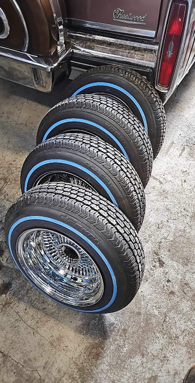 13” wire rims & tires