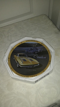 unique treasures house, collectable corvette plates/3