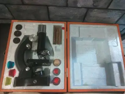 kit microscope vintage Tasco 1960, View more